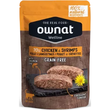 Ownat Cat Wetline 85 gr Pollo y Langostinos - 85 g