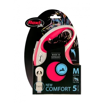 Flexi Correa Extensible de Cinta New Confort Rojo 3