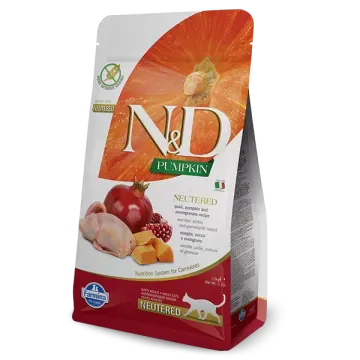 Farmina N&D Pumpkin Cat Neutered Codorniz y Granada - PACK 2 x 5 Kg 2