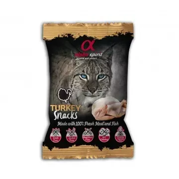 Alpha Spirit Snacks para Gatos 50gr - Pavo 2