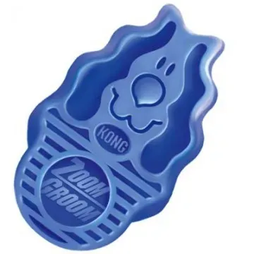 KONG Cepillo de Goma Perros Zoom Groom 2