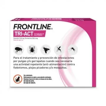 Frontline Tri-Act Solucion Spot-On para Perros caja con 3 pipetas - 2 - 5 kg 3
