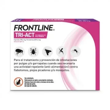 Frontline Tri-Act Solucion Spot-On para Perros caja con 3 pipetas - 20 - 40 kg 3