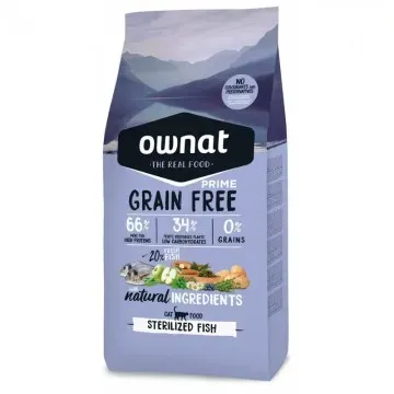Ownat Cat Prime Grain Free Sterilized Fish - 8 kg 2