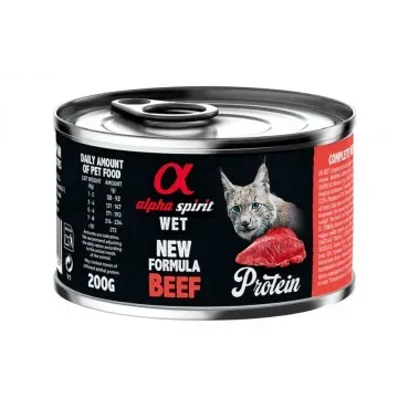 Alpha Spirit Húmedo Lata 200 gr Protein para Gatos - Ternera 2