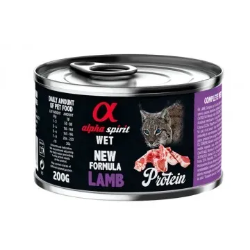 Alpha Spirit Húmedo Lata 200 gr Protein para Gatos - Cordero 2