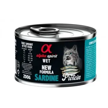 Alpha Spirit Húmedo Lata 200 gr Protein para Gatos - Sardina 2