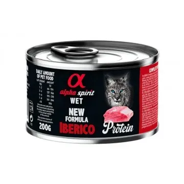 Alpha Spirit Húmedo Lata 200 gr Protein para Gatos - Ibérico 2