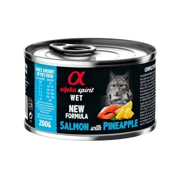 Alpha Spirit Húmedo Lata Gatos 200 gr Salmón con piña - 200 gr 2