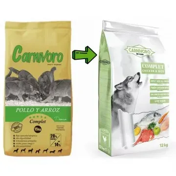 Carnívoro Complet Pollo y Arroz - 12 Kg 3