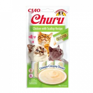 Churu Cat Receta de Pollo con Vieira - 4 x 14gr 2