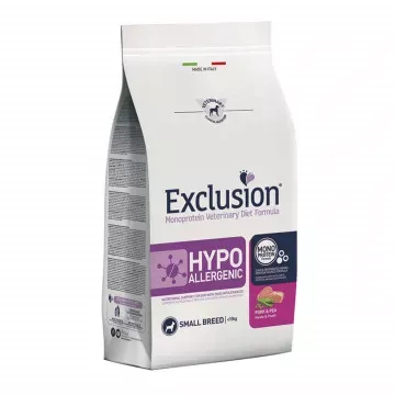 Exclusion Vet Diet Hypoallergenic Adult Small Breed Pork and Peas - 2 Kg