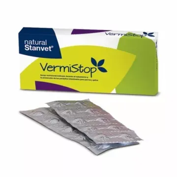 Stangest Vermistop Blister Complemento Alimentario Digestivo para Perros y Gatos 2