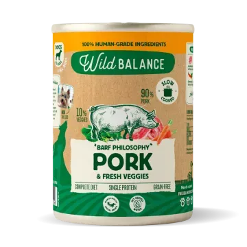 Wild Balance Lata BARF CERDO con Verduras Frescas - Pack 6 x 400 gr 2