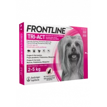 Frontline Tri-Act Solucion Spot-On para Perros caja con 6 pipetas - 2 - 5 kg 2