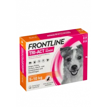 Frontline Tri-Act Solucion Spot-On para Perros caja con 6 pipetas - 5 - 10 kg 2