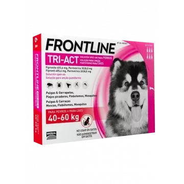 Frontline Tri-Act Solucion Spot-On para Perros caja con 6 pipetas - 40 - 60 kg 2