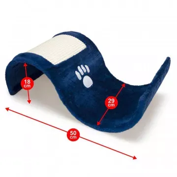 Arquivet Rascador gatos con forma de Ola Azul 6