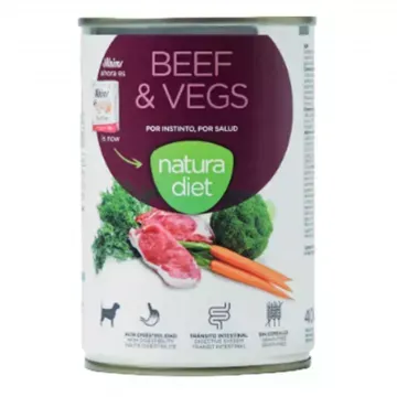 Natura Diet Lata Dog Beef & Vegs - 400 gr 2