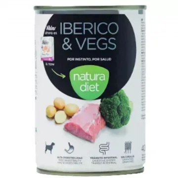 Natura Diet Lata Dog Iberico & Vegs - 400 gr 2
