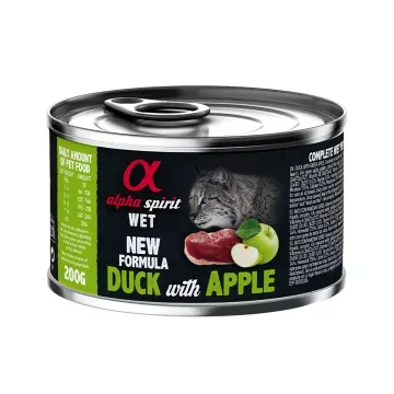 Alpha Spirit Húmedo Lata Gatos 200 gr Pato con Manzana Verde - 200 gr 2