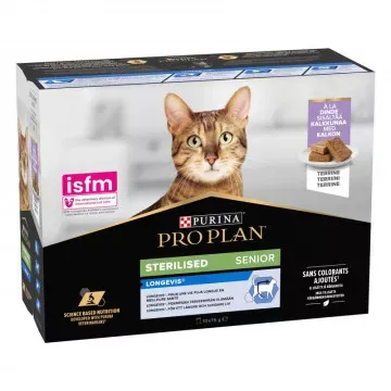 Purina Pro Plan Pack Gatos Senior Sterilised Sobres Pavo 10 x 85 gr - 10 x 85 gr
