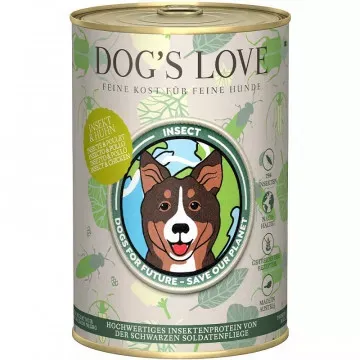 Dog´s Love Lata para Perros de Insectos 400 Gr - Insectos y Pollo