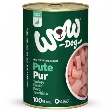 Wow Lata de Puro Pavo para Perros - 400 gr 2