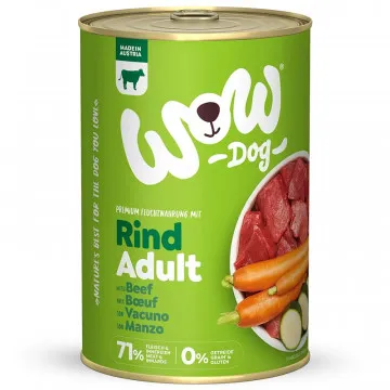 Wow Lata de Vacuno con Zanahorias para Perros - 400 gr 2
