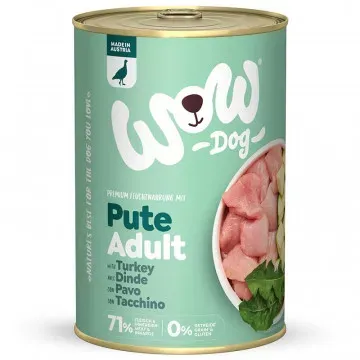Wow Lata de Pavo con Calabacin para Perros - 400 gr 2
