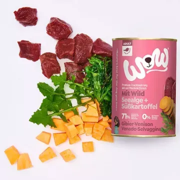 Wow Lata de Venado con Boniato para Perros - 400 gr 4