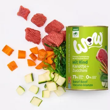 Wow Lata de Vacuno con Zanahorias para Perros - 400 gr 4