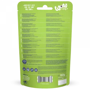 Wow Snacks Barritas de Vacuno con Calabaza para Perros - 150 gr 3
