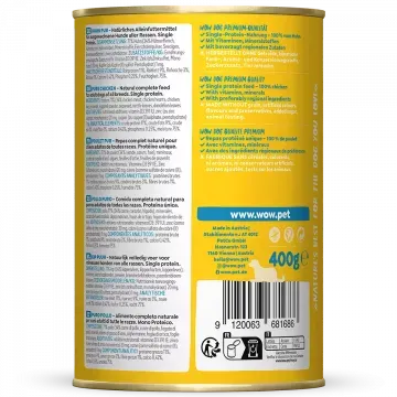 Wow Lata de Puro Pollo para Perros - 400 gr 3