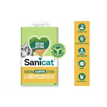 Sanicat Natura Activa Recycled Vegetal Clumping Arena Para Gatos 3