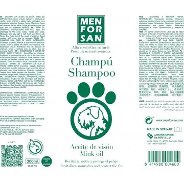 Menforsan Champú protector Aceite de Visón 3