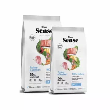 Dibaq Sense Grain Free Salmon & Pavo (Puppy) - PACK 2 x 12 Kg 2