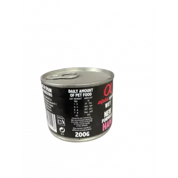 Alpha Spirit Húmedo Lata 200 gr Protein para Gatos - Jamón 3