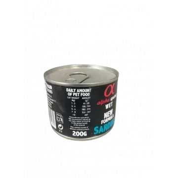 Alpha Spirit Húmedo Lata 200 gr Protein para Gatos - Sardina 3