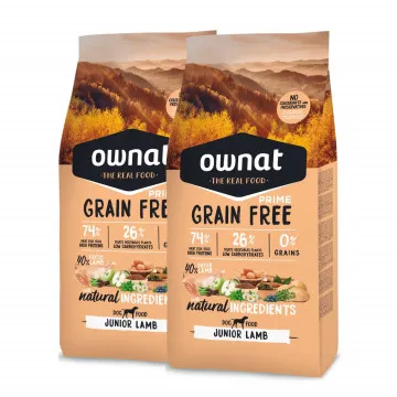 Ownat Prime Grain Free Junior Lamb - PACK 2 x 12 Kg 2