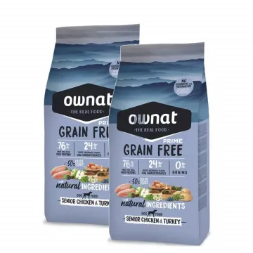 Ownat Prime Grain Free Senior Chicken & Turkey - PACK 2 x 12 Kg 2