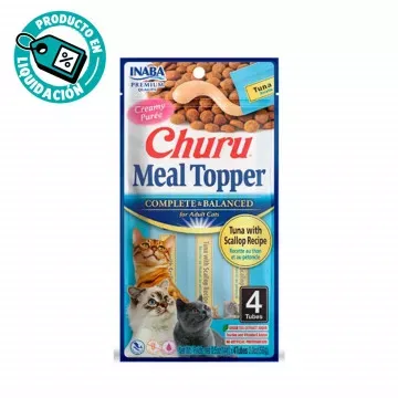 Churu Cat Meal Topper Receta de Atún con Vieira - 4 x 14gr