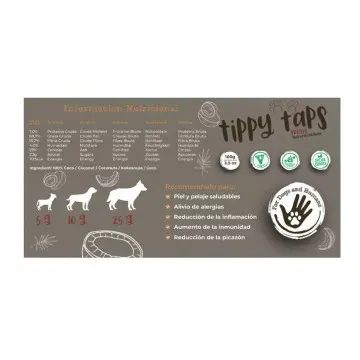 Tippy Taps Snack de Coco para Perros - 100 gr 5
