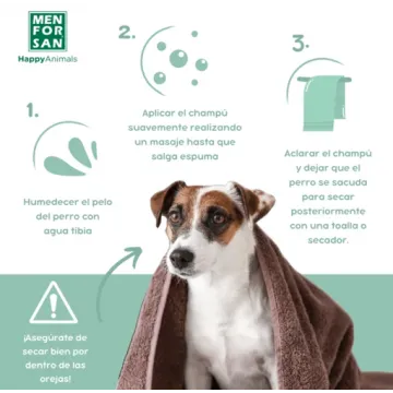 Menforsan Champú perros Repelente con Citronela 4