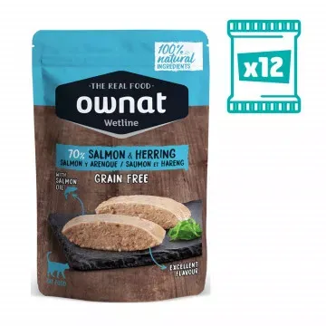 Ownat Cat Wetline 85 gr Salmón y Arenque - PACK 12 x 85 gr 2