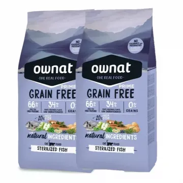 Ownat Cat Prime Grain Free Sterilized Fish - Pack 2 x 8 Kg 2