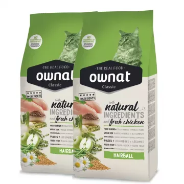 Ownat Cat Classic Hairball - Pack 2 x 4 Kg 2