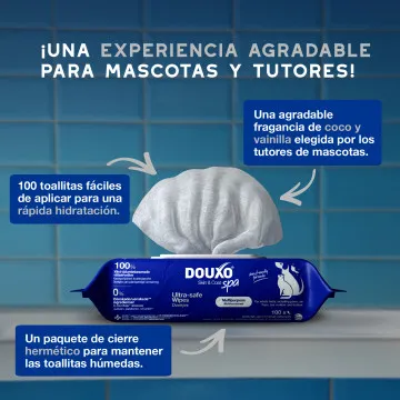 Douxo Spa Toallitas Multiuso para Perros y Gatos 4