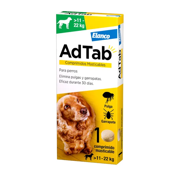AdTab Comprimidos Masticables Antiparasitarios para perros