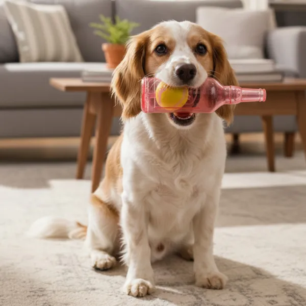 Tootoy! Mordedor Botella con Pelota de Goma para perros